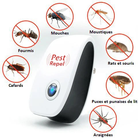 🐀Appareils Ultrason Prise anti-nuisibles rampants et volants